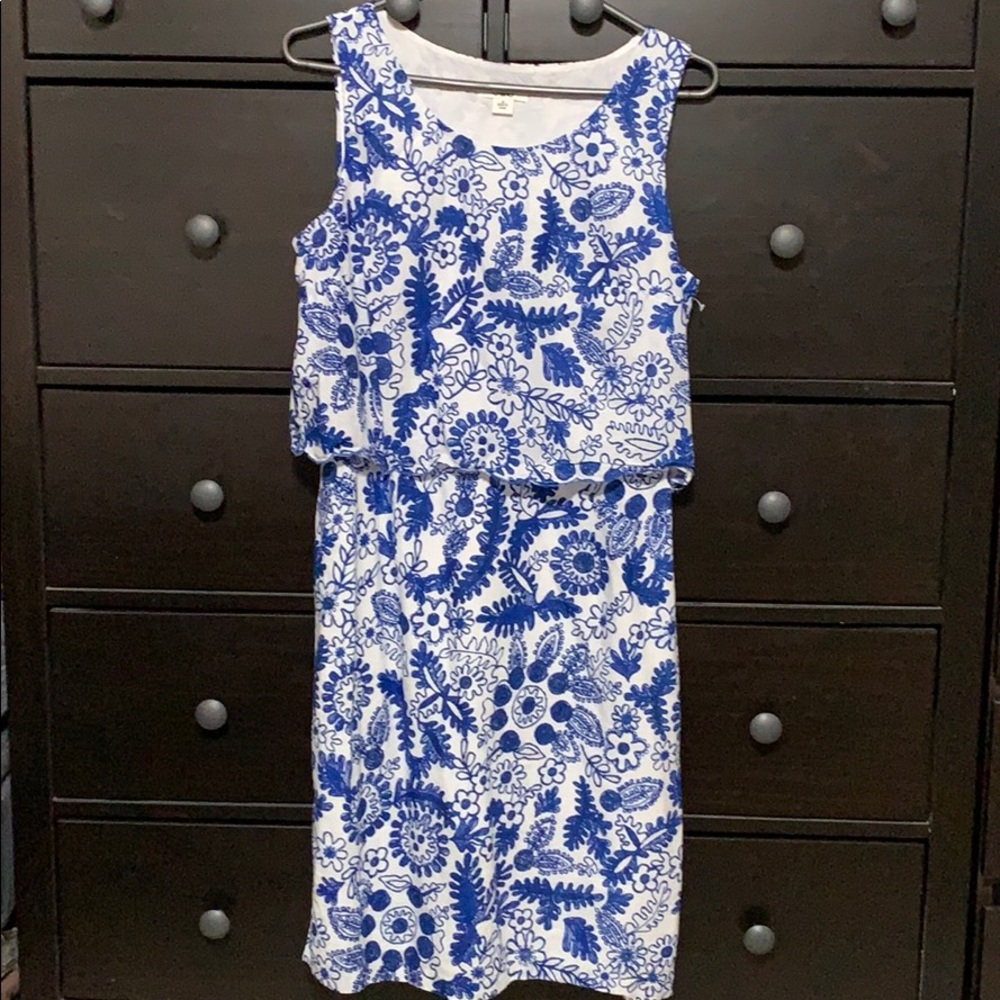 Blue & White Floral Cato Dress